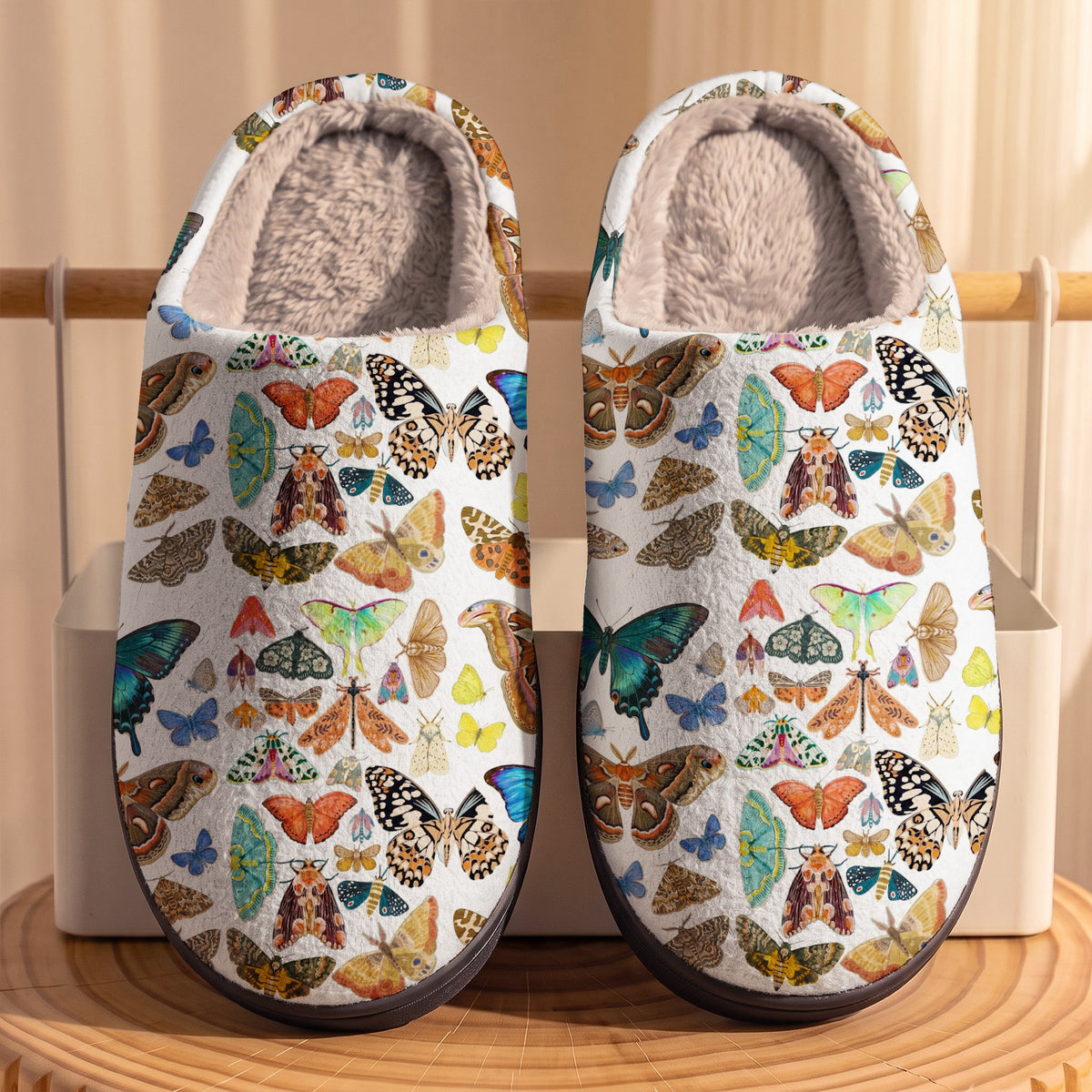 Butterfly Collection Fleece Lined Slippers