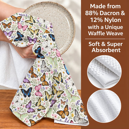 Butterfly Lovers Kitchen Towel Autumnal Wings