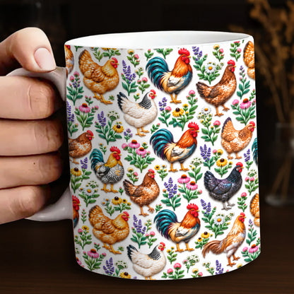 Chicken Lover Ceramic Mug Cluck And Bloom