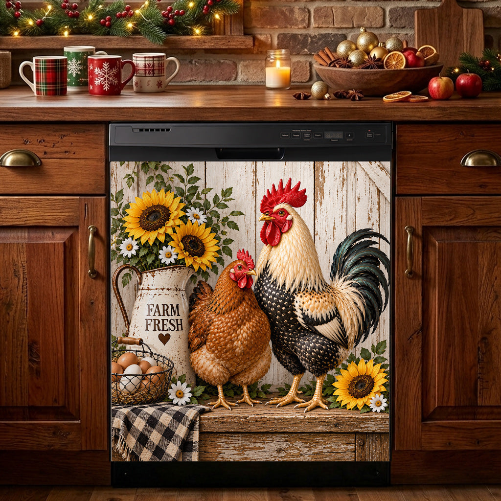 Chicken Lovers Magnetic Dishwasher Vintage Farmhouse