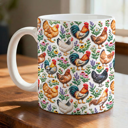 Chicken Lover Ceramic Mug Cluck And Bloom