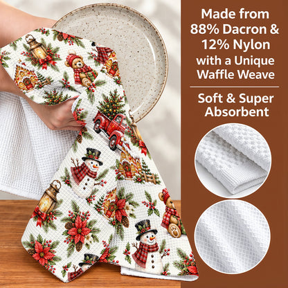 Christmas Kitchen Towel Cozy Christmas Farmhouse Charm