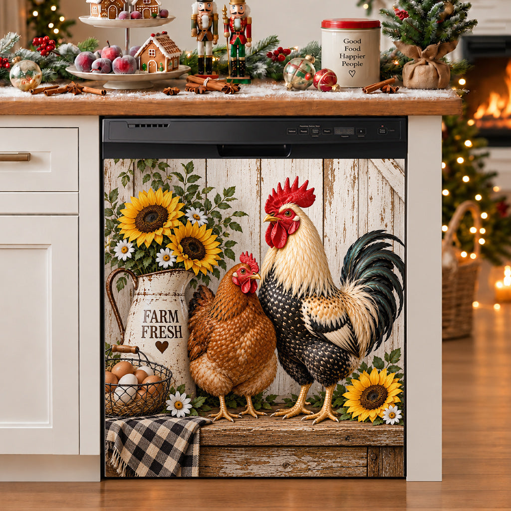 Chicken Lovers Magnetic Dishwasher Vintage Farmhouse