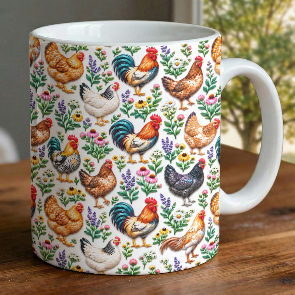 Chicken Lover Ceramic Mug Cluck And Bloom