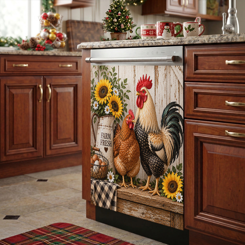 Chicken Lovers Magnetic Dishwasher Vintage Farmhouse