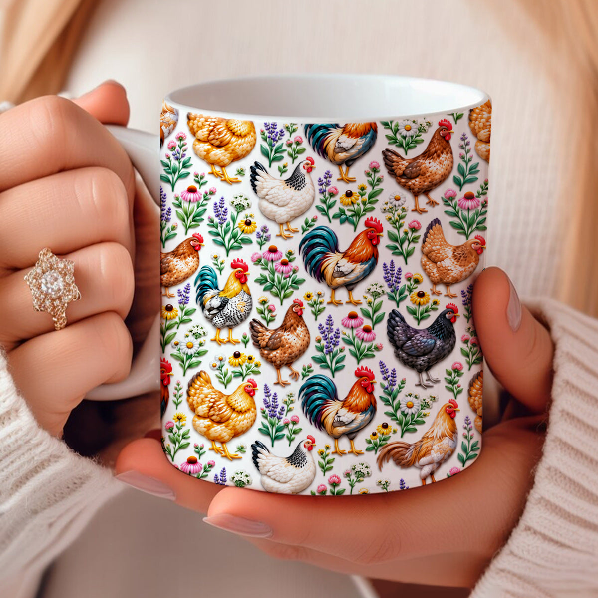 Chicken Lover Ceramic Mug Cluck And Bloom