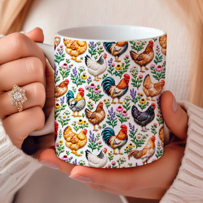 Chicken Lover Ceramic Mug Cluck And Bloom