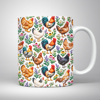 Chicken Lover Ceramic Mug Cluck And Bloom