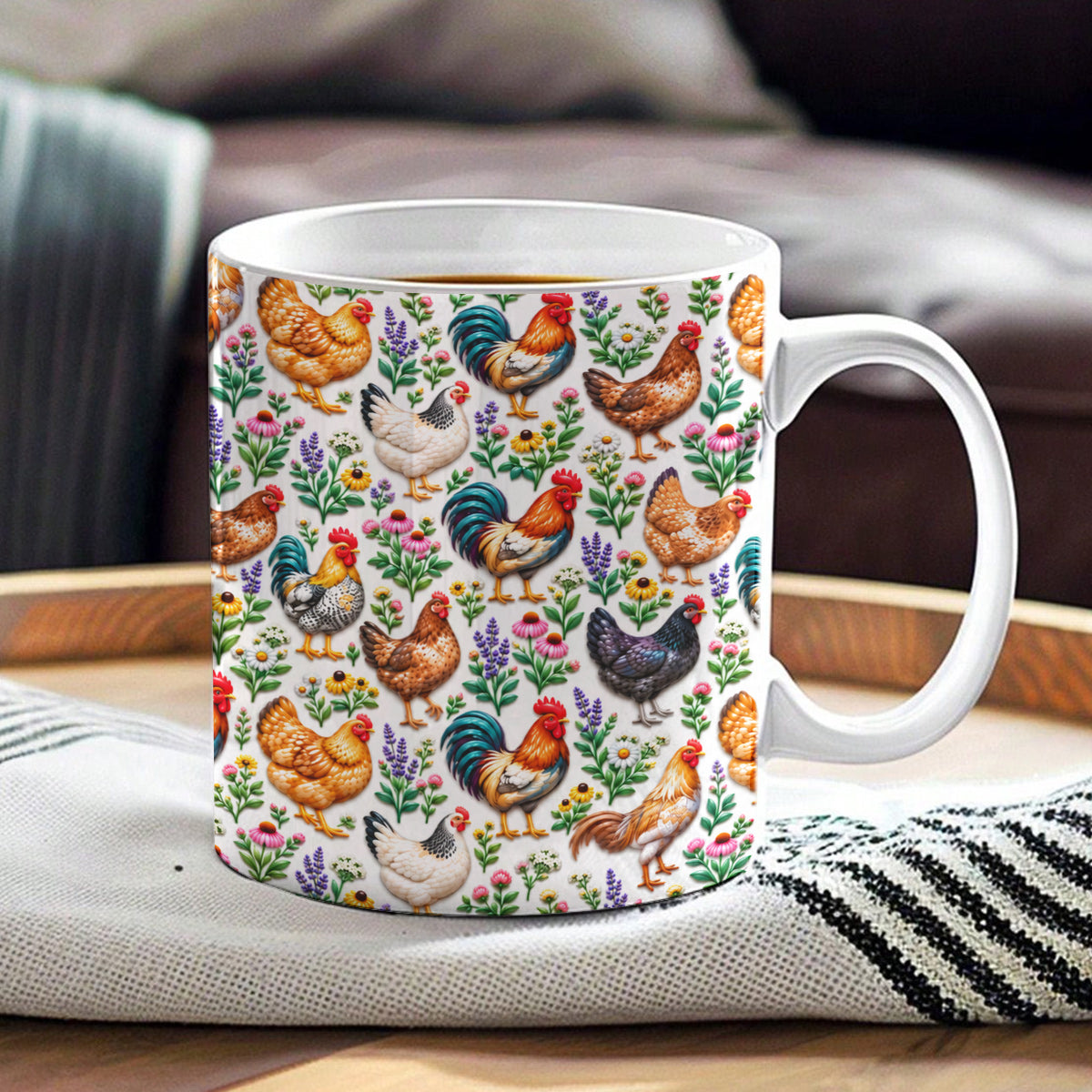 Chicken Lover Ceramic Mug Cluck And Bloom