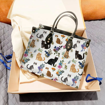 Cat Leather Bag Garden Whiskers