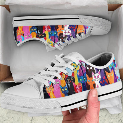 Cat Women's Low Top Shoes Meowtropolis