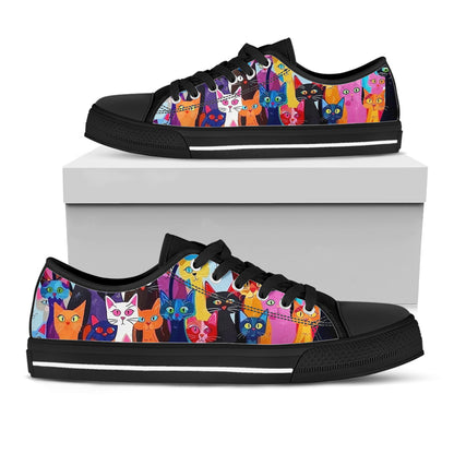 Cat Women's Low Top Shoes Meowtropolis