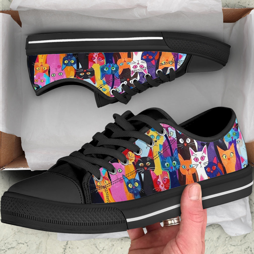 Cat Women's Low Top Shoes Meowtropolis