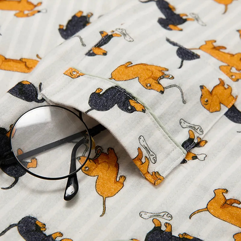 Dachshund Cotton Fleece Pajamas