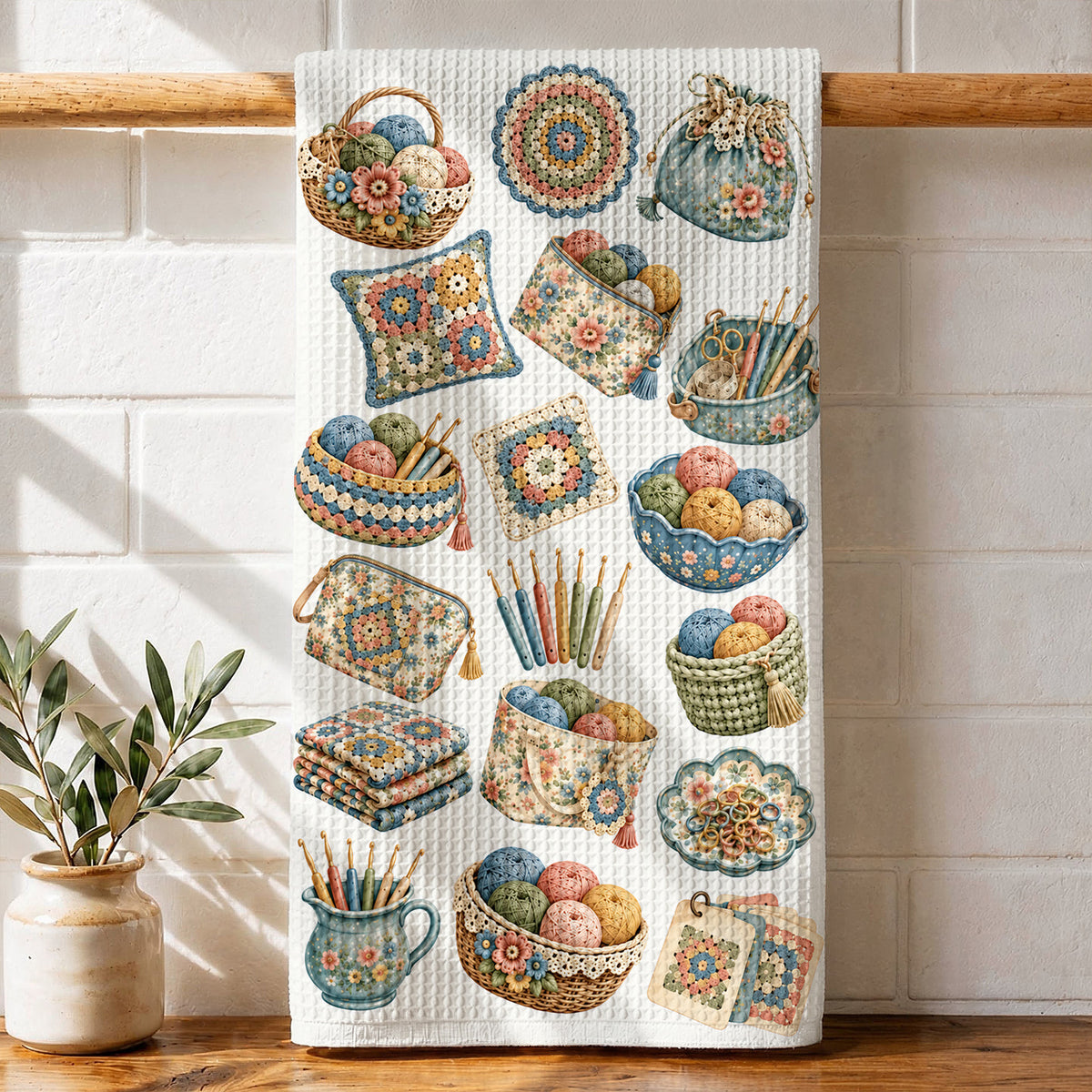 Crochet Lovers Kitchen Towel Vintage Crochet Charm