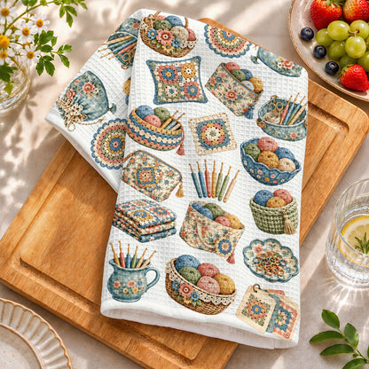 Crochet Lovers Kitchen Towel Vintage Crochet Charm