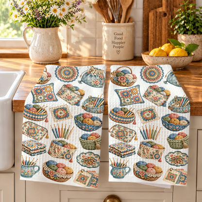 Crochet Lovers Kitchen Towel Vintage Crochet Charm