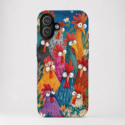 Chicken Leather Phone Case Colorful Coop