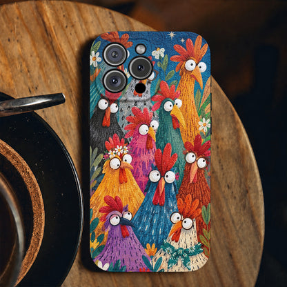 Chicken Leather Phone Case Colorful Coop