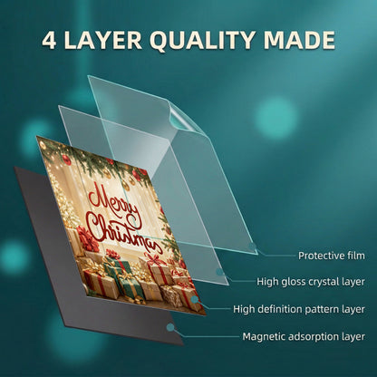 Christmas Magnetic Dishwasher Cover Merry Christmas Magic