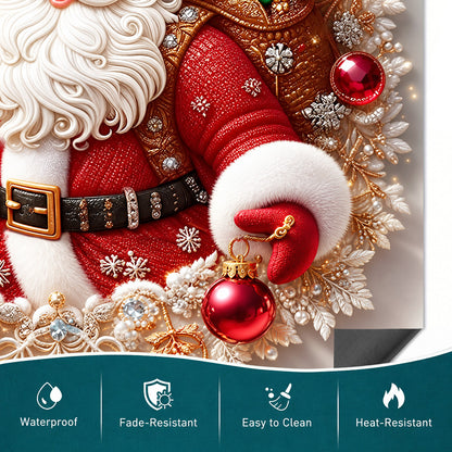 Christmas Magnetic Dishwasher Cover Santa's Sparkling Christmas Magic