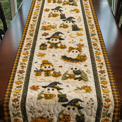 Halloween Quilted Table Runner Spooky Friends