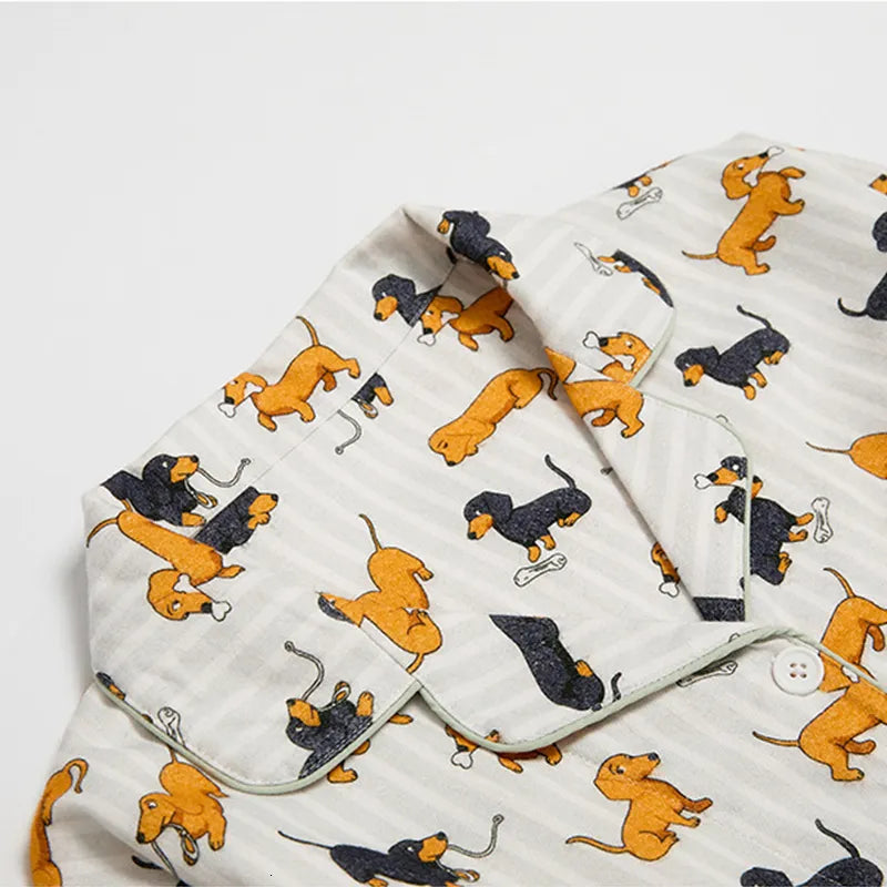 Dachshund Cotton Fleece Pajamas