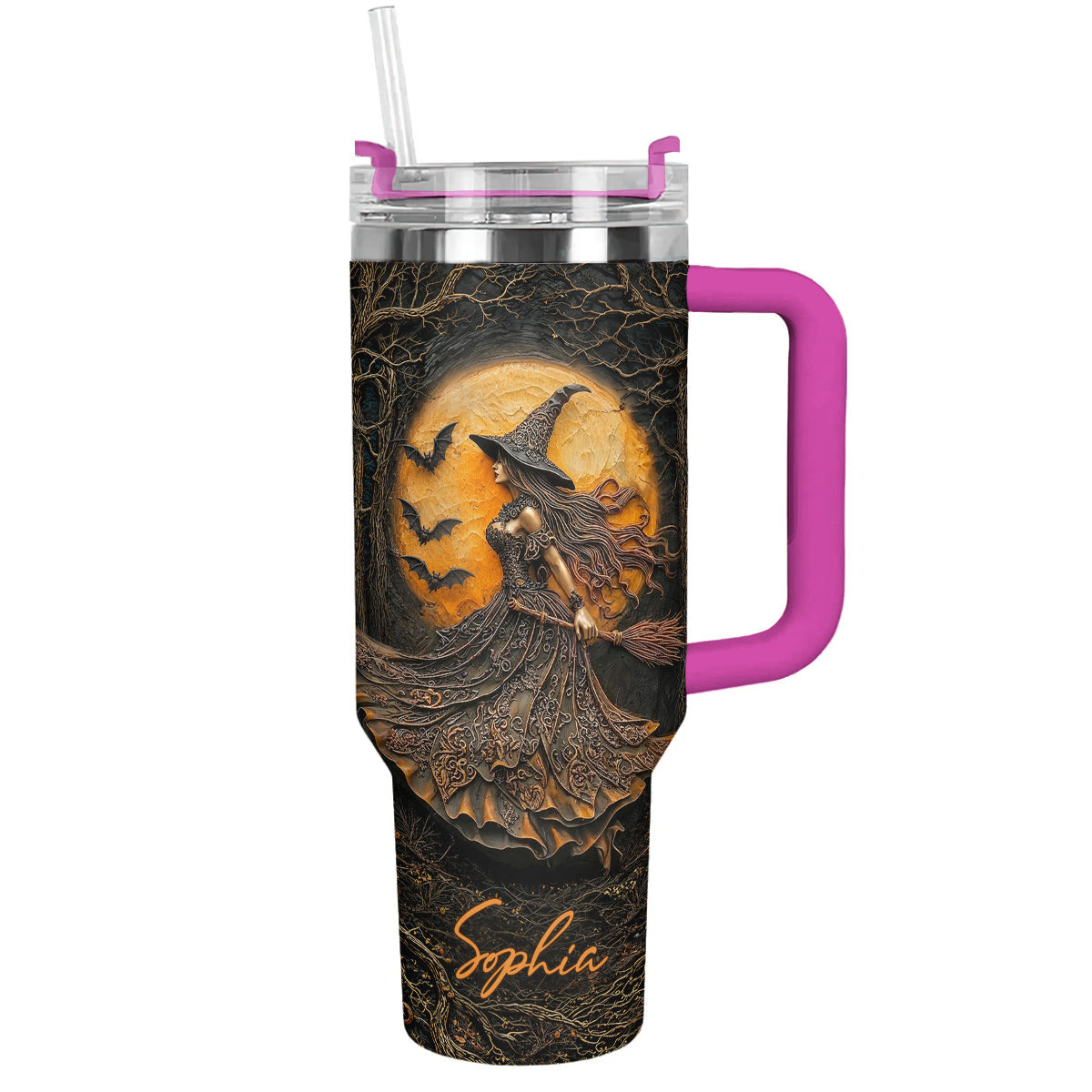 Witch 40 oz Tumbler Personalized Witch of the Amber Moon