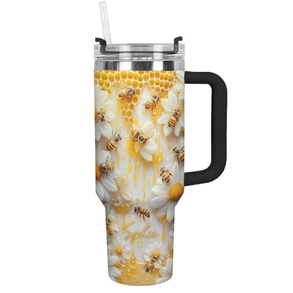 Personalized Honeybee Garden 40 oz Tumbler