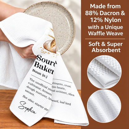 Baking Kitchen Towel Sourdough Baker Definition Gift For Bakers