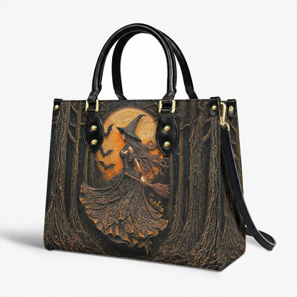 Witch Leather Handbag Personalized Witch of the Amber Moon