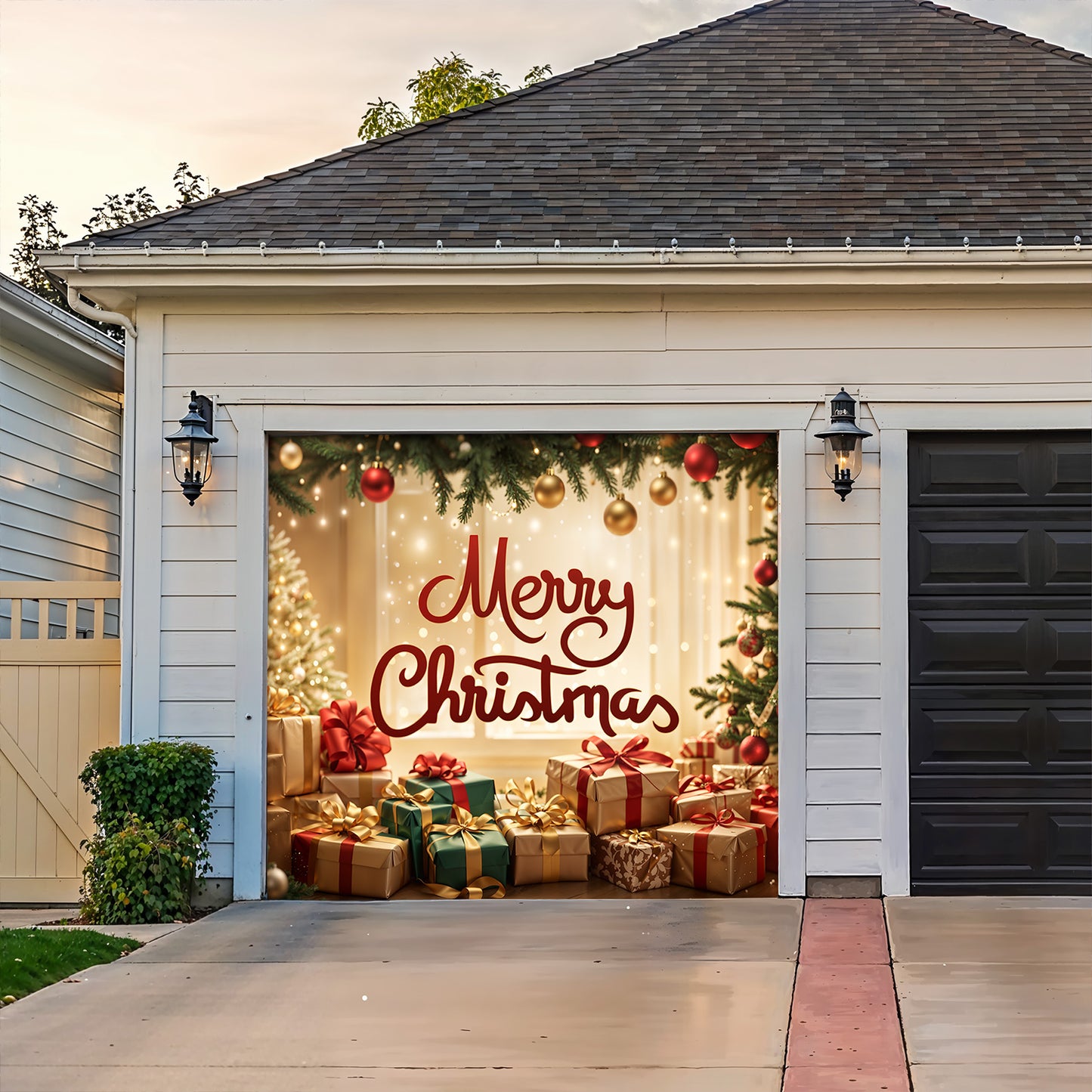 Christmas Garage Door Banner Decoration - Merry Christmas Magic