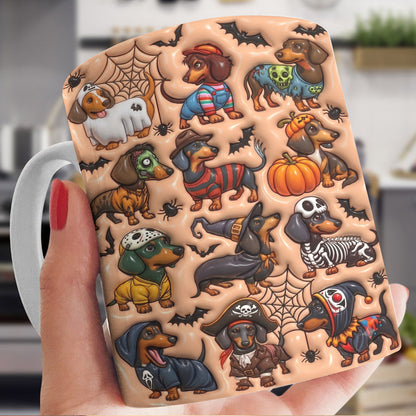 Spooky Sausage Squad Halloween Dachshund Mug