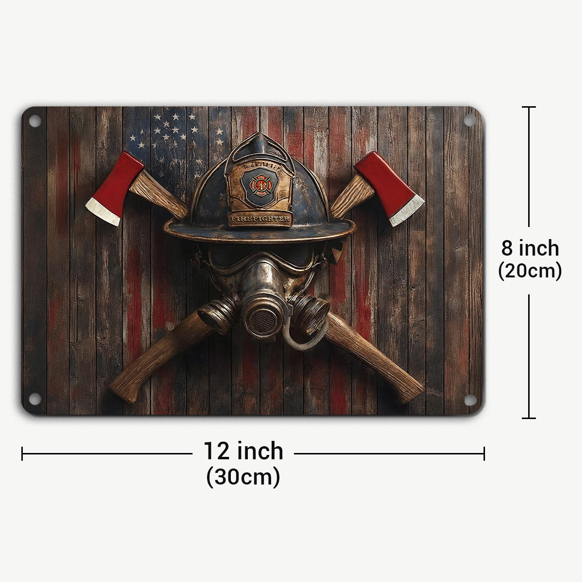 Firefighter 2D Metal Sign The Firefighter’s Emblem