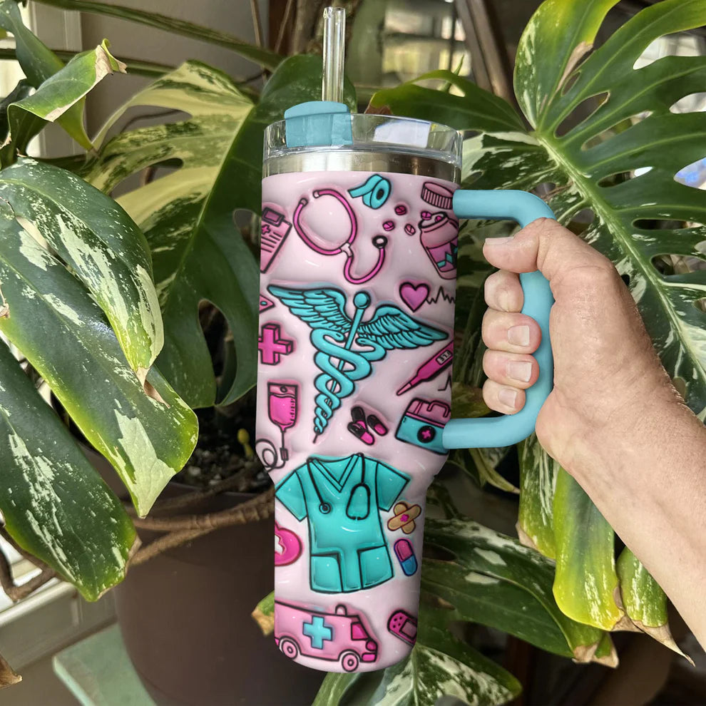 Nurse 40Oz Tumbler NursePuff