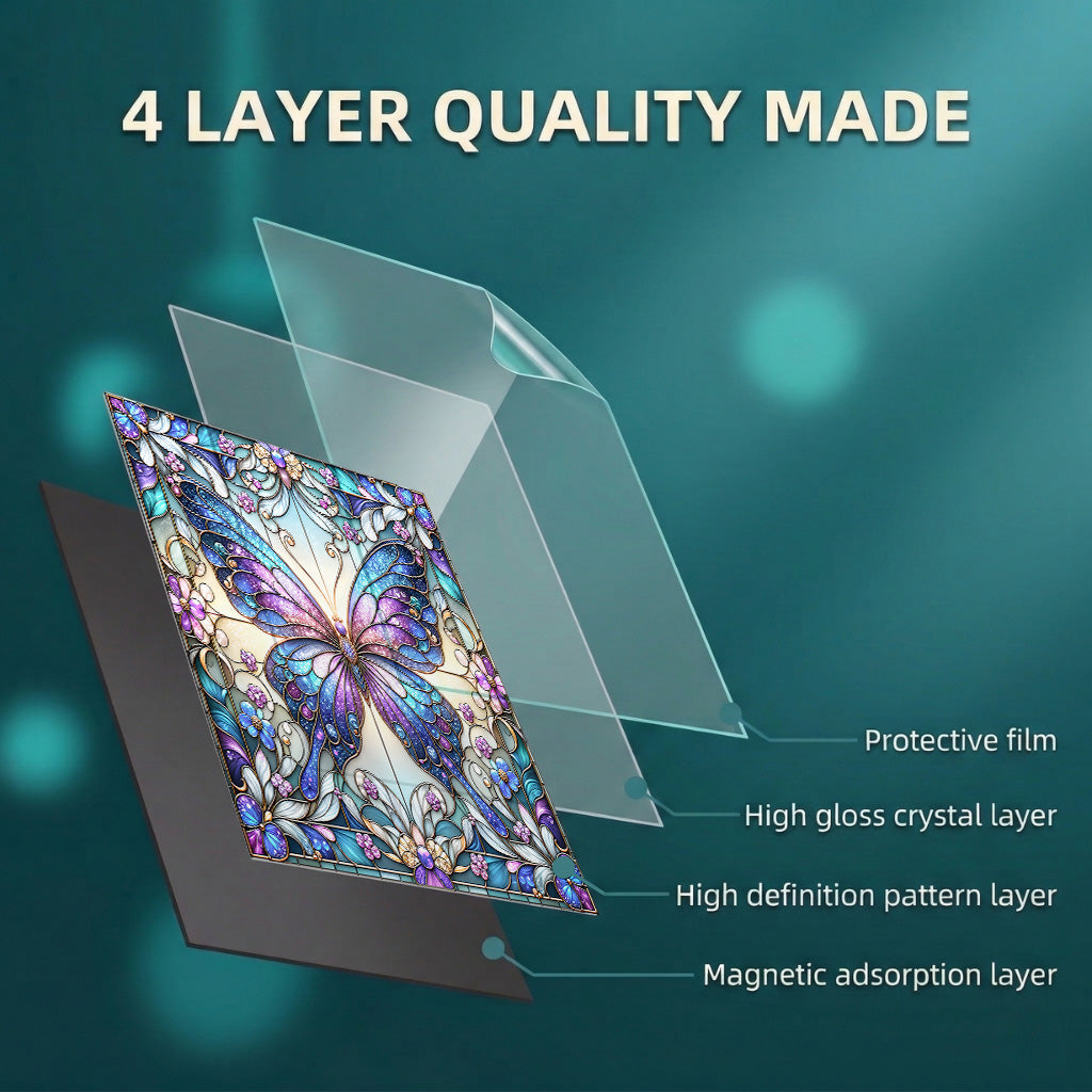 Butterfly Magnetic Dishwasher Cover Jewelwing Butterfly Garden