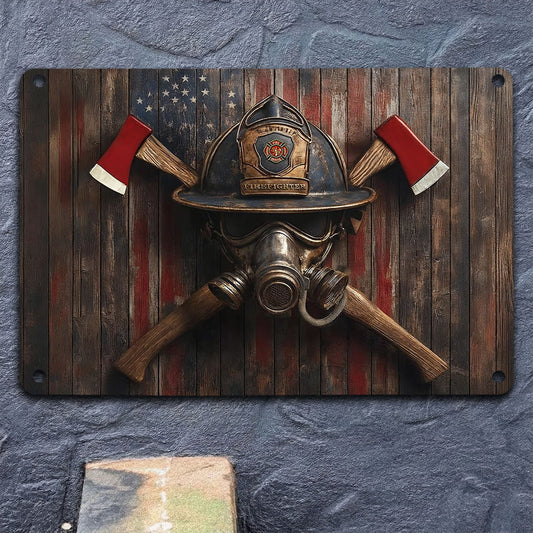 Firefighter 2D Metal Sign The Firefighter’s Emblem