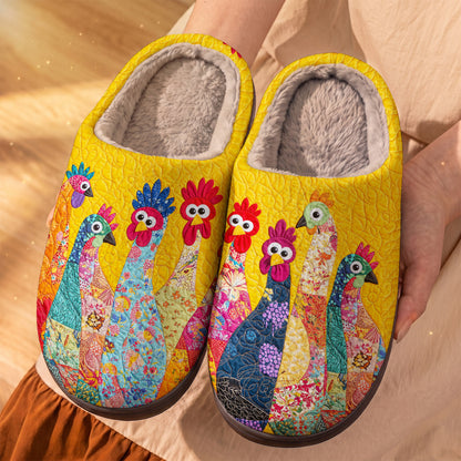 Chicken Fleece Lined Slippers The Goofy Flock