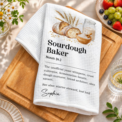 Baking Kitchen Towel Sourdough Baker Definition Gift For Bakers