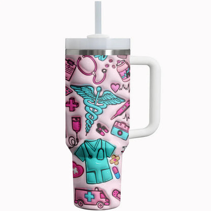 Nurse 40Oz Tumbler NursePuff