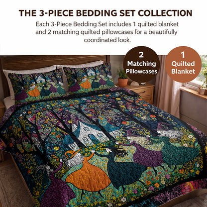 Witch Quilted Blanket Beautiful Witchy Woman Halloween Décor
