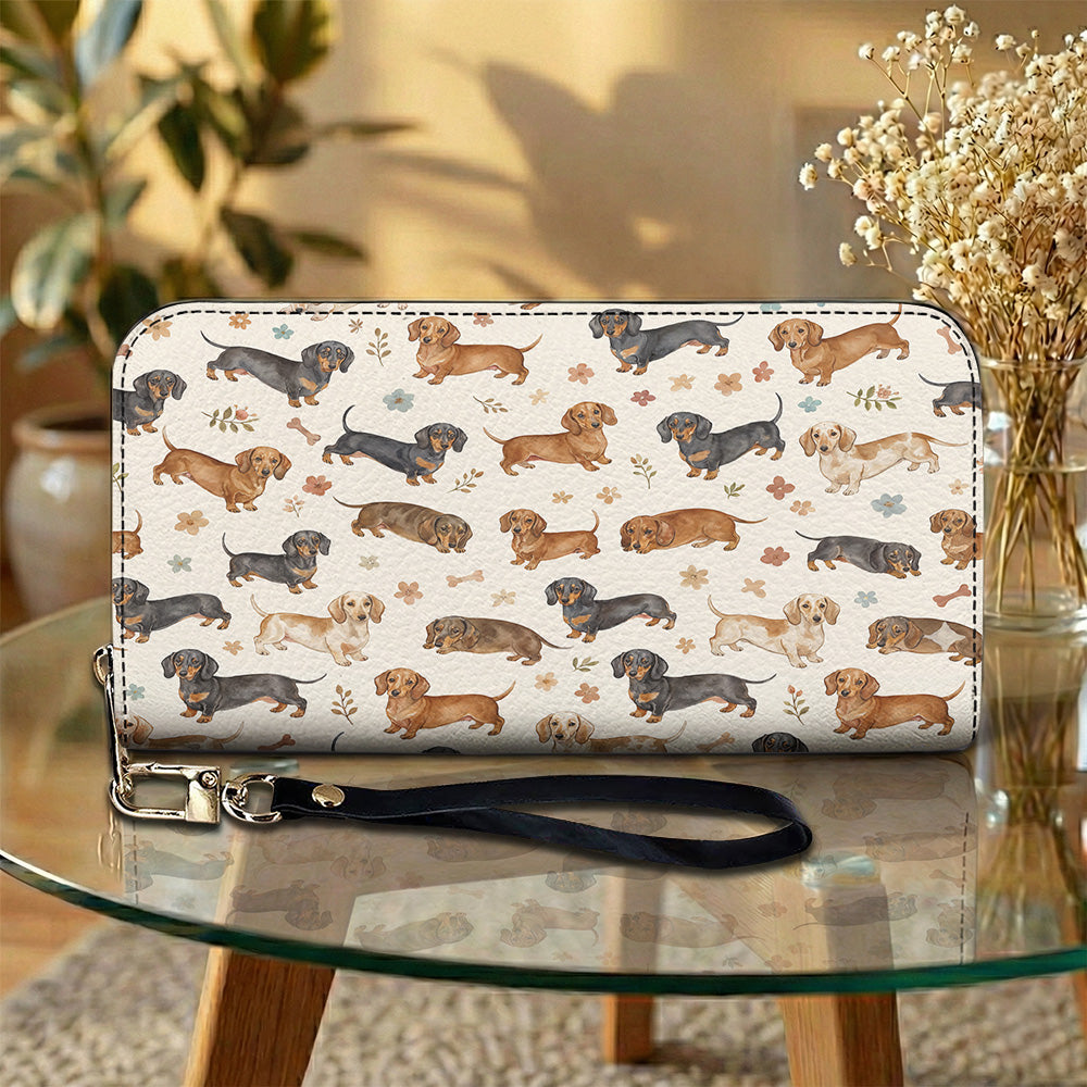 Dachshund Leather Wallet Cozy Dachshund Companions