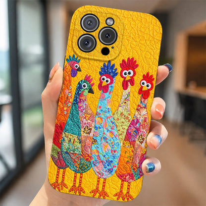 Chicken Leather Phone Case The Goofy Flock