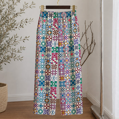 Sewing Lover Lounge Pants Traditional Quilt Blocks