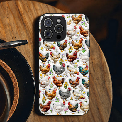 Chicken Phone Case Country Chickens In Bloom