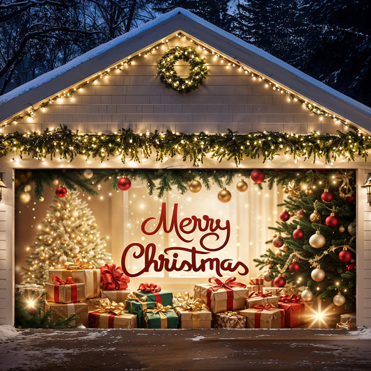 Christmas Garage Door Banner Decoration - Merry Christmas Magic