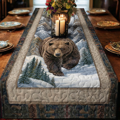 Bear Quilted Table Runner The Brown Bear’s Realm