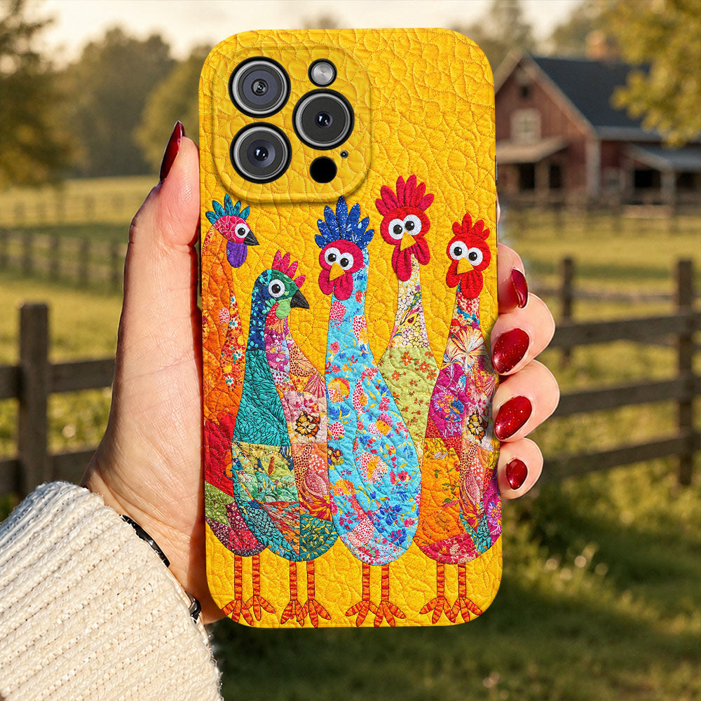 Chicken Leather Phone Case The Goofy Flock