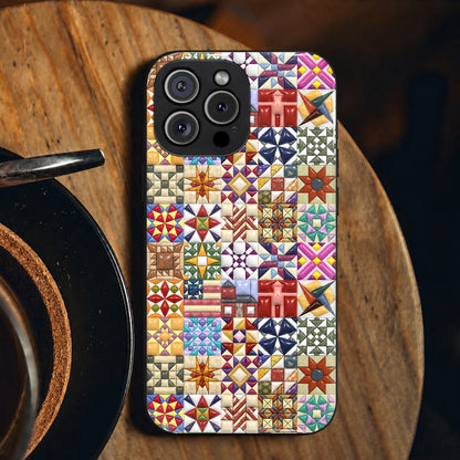 Sewing Lover Phone Case Quilt Blocks