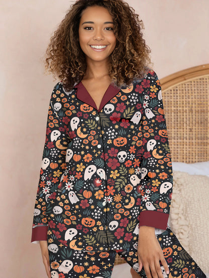 Halloween Classic Pajama Set Spooky Chic